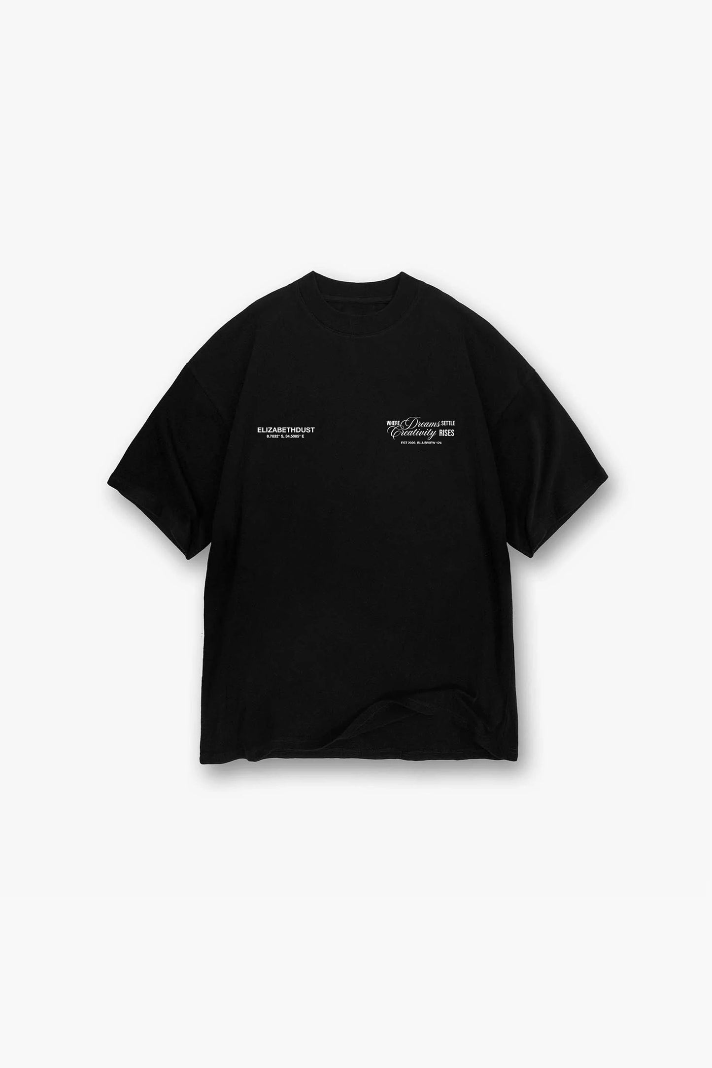 DREAMS REIMAGINED BLACK  BOXY TSHIRT